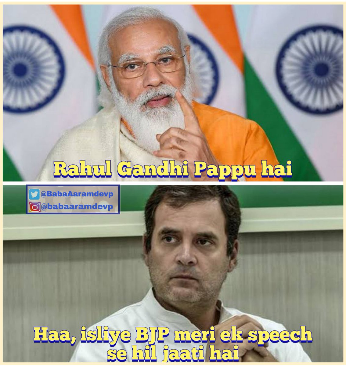 Chacha_Aramdevp's tweet photo. This is for all the Bhakts who Mocks RaGa
#RahulGandhi https://t.co/yRcHhCC7Re