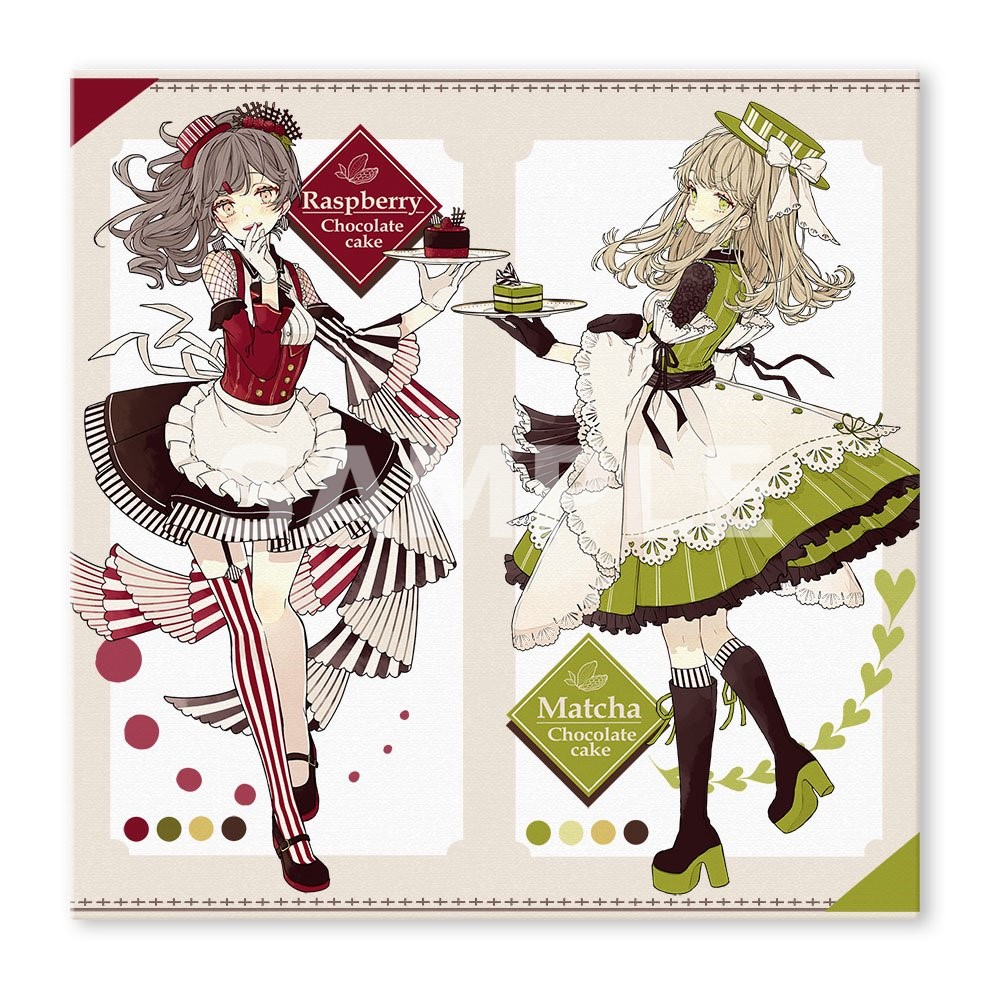 3点セット◈　キャンバスアート　チョコケーキ6姉妹のイースターパーティ　赤倉 赤倉🧸個展9/5-9/28 on X: 