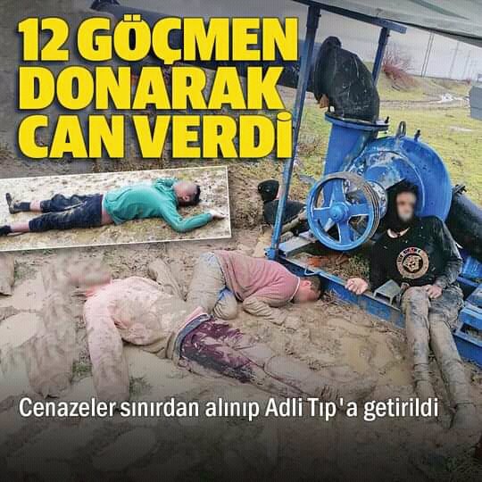 Katıl yunanistan göçmenlerin ayakkabı ve elbiselerini çıkarıp türkiye sınırına bıraktılat