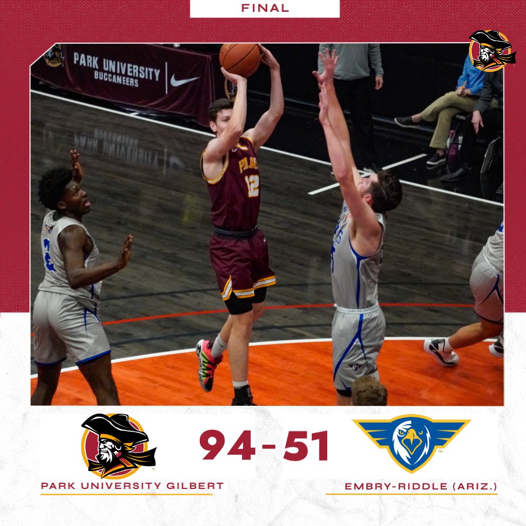 MBB | Buccaneers Rout Embry-Riddle In First Conference Win

Story: gilbert.parkathletics.com/article/mens-b…