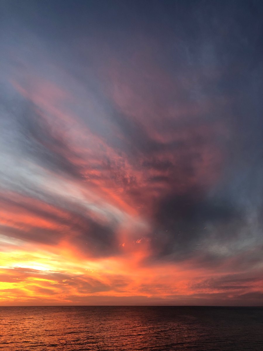 Sunset over the Southern Ocean, bush fire smoke adding a certain something to proceedings: