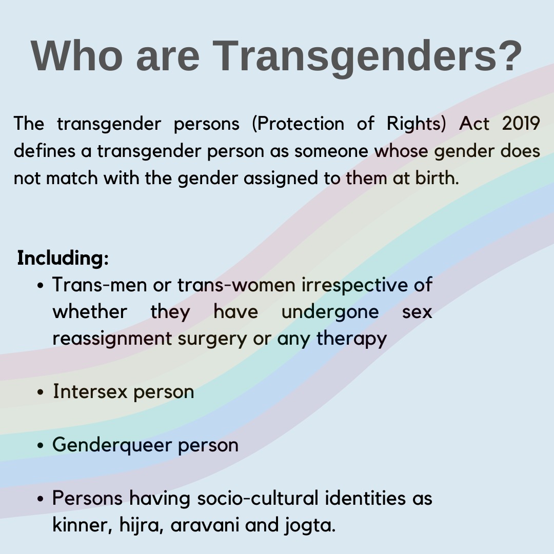PSC_TYCIA's tweet photo. The Transgender Persons (Protection of Rights) Act, 2019 is an act of the Parliament of India with the objective to provide for protection of rights of transgender people, their welfare, and other related matters.

#prisonreform #india #transgender #support #tyciafoundation https://t.co/eTPEeyjP3U
