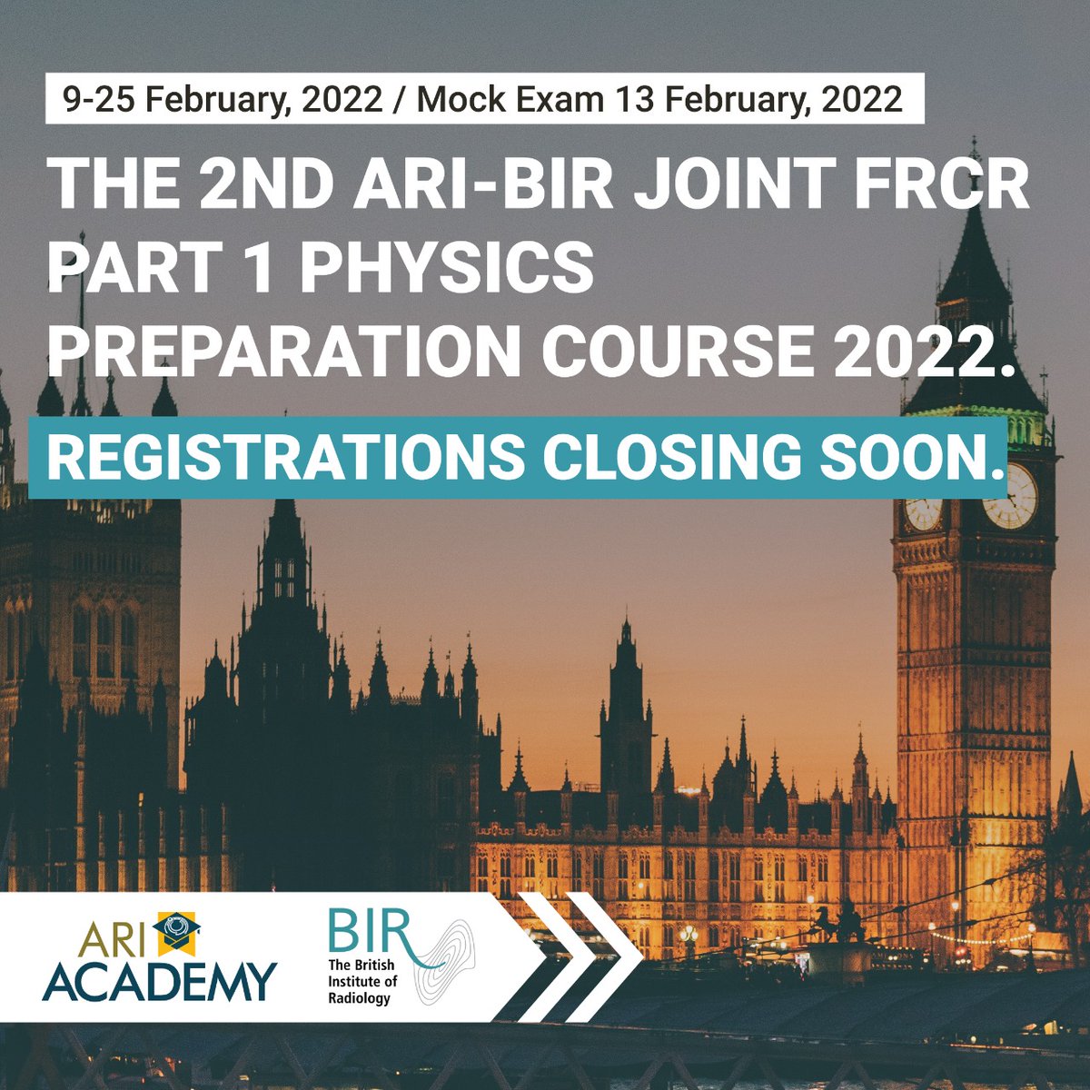 REGISTRATION CLOSING SOON: ARI-BIR Joint FRCR Part1 Physics Preparation Course 2022
lnkd.in/gARVGvjR
#FRCR #radiologist #medicalcollege #medicaleducation #training #apollohospitals #radiology #FRCR2B #FRCR #radiologist #medicalcollege #medicaleducation #training