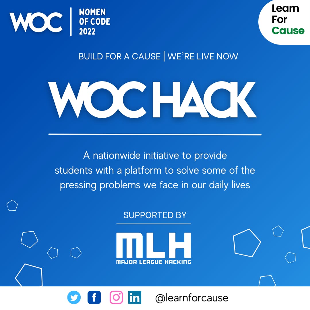 gdsc_sit's tweet photo. WOMEN OF CODE HACK 1.0 at Learn For Cause is open for registrations now | Register in Team of 2-4 with atleast one female member.
Stand a chance to win cash rewards, Internships, Swags &amp; Merch and much more!!
 Dates: 10th February - 13th February 2022
https://t.co/ZqQ14njKp4 https://t.co/VaSXnQqm9c