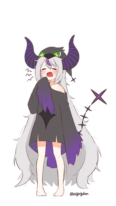 ラプちゃんの着ぐるみ(?)パジャマ
#laplus_artdesu 