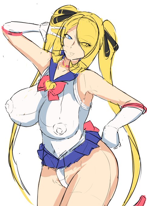 うわキツなシロナさんのラフです 