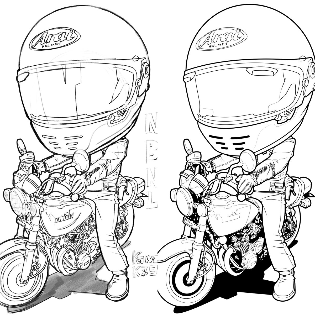 先月の未公開分①
下描/線/色/乗算✏️ 
