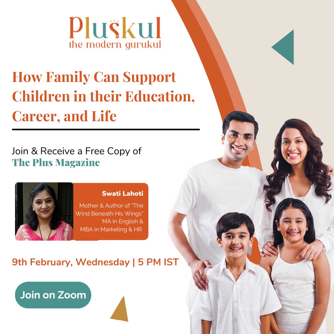 pluskul's tweet photo. Do you want to connect better with your kids? Join us for a live session Author Swati Lahoti. She will share her experience of supporting children with their #education, #career, and #life.
Evenst details: https://t.co/aQN1zIDs5N
.
#workshop #pluskul #rootedandfree #learning https://t.co/SDLBNrJp2p