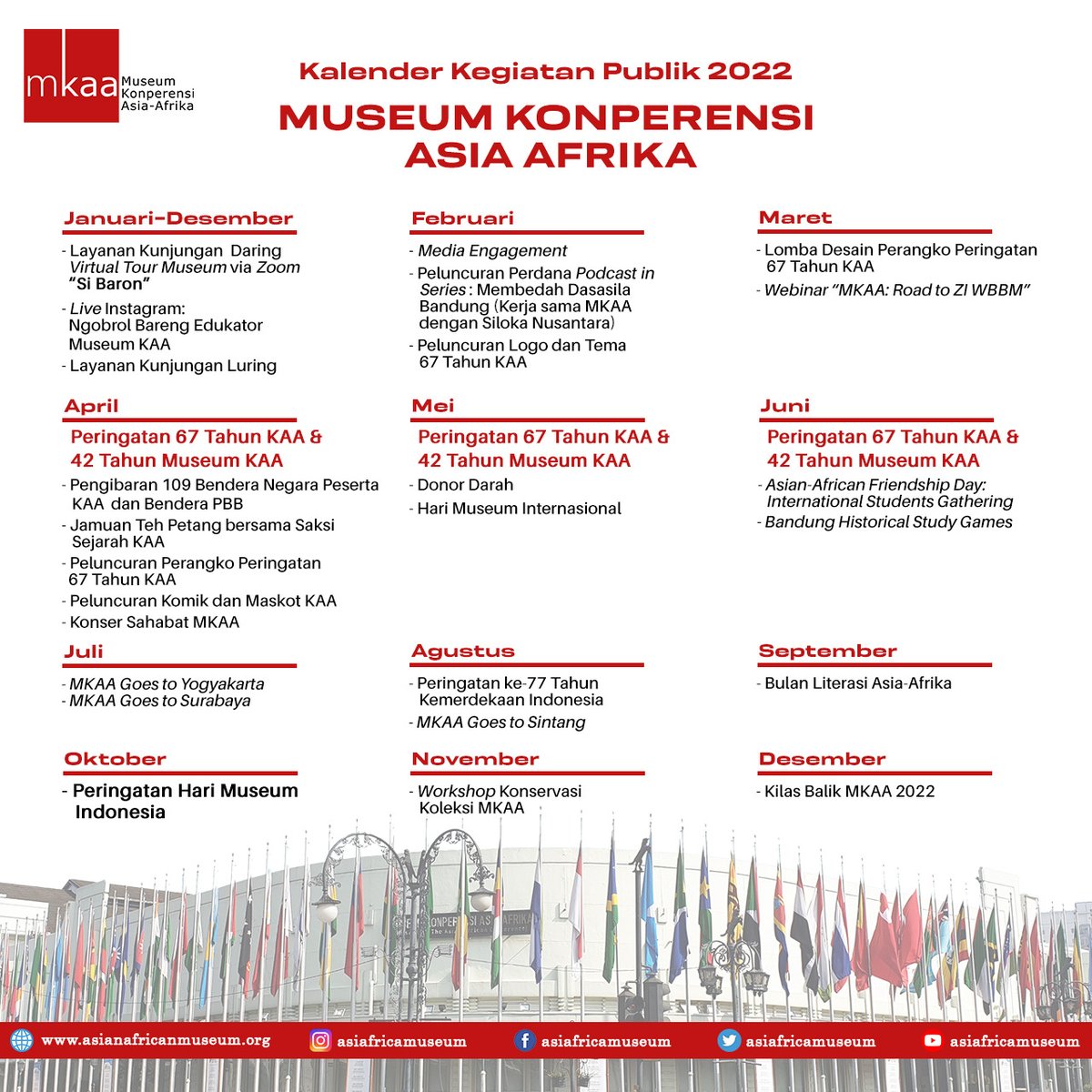 Halo, Sahabat Museum!
Rencana dan agenda bak pinang dibelah dua. Rencana yang baik punya agenda yang asyik.