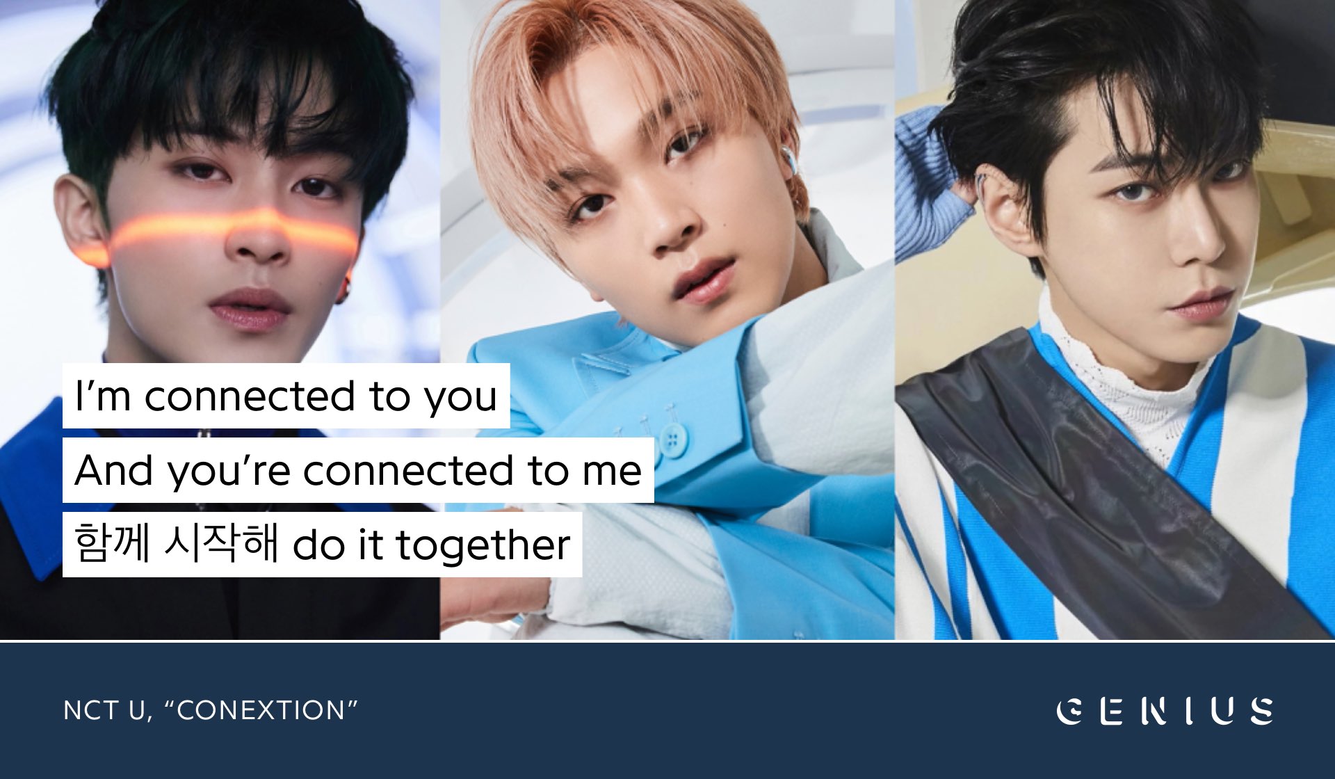 Twitter 上的 Genius Korea Conextion Is An Nct U Track Performed By Mark Haechan And Doyoung Serving As A Promotional Release For Gwanghwa Sidae The Age Of Light Checkout The Lyrics To The