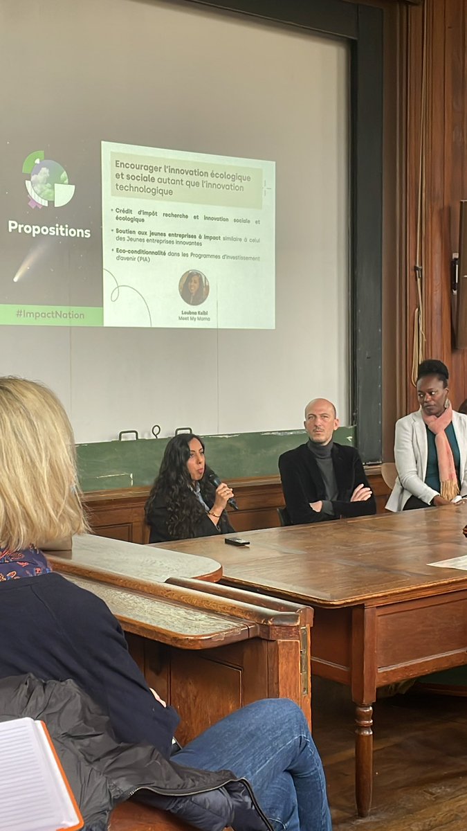 « Soutenir l’innovation sociale/écolo au même titre que la technologique est extrêmement important aujourd’hui. C’est réalisable, on l’a fait pour la technologie, on peut le faire pour le social aujourd’hui » <a href="/Loubnaxk/">Loubna Ksibi</a> <a href="/Mouv_ImpactFr/">Mouvement Impact France</a> <a href="/meetmymama/">Meet My Mama</a>