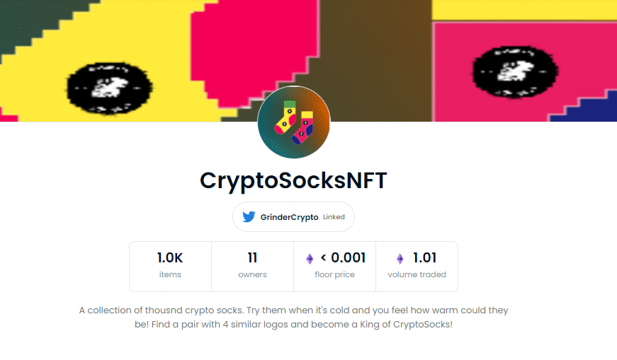 GrinderCrypto's tweet photo. 🎉#NFTGiveaway 🎉
Hey #NFTCommunity! We've just laucnhed a Studio - @NFTGrindStudio! Prepearing for something huge! So
1⃣Follow @NFTGrindStudio
2⃣RT this tweet
10 winners will get a #CryptoSocksNFT from my first ever collection!
End is 10 hours.
#NFT #OpenSea #NFTs #OpenSeaNFT https://t.co/kXq6558D9Q
