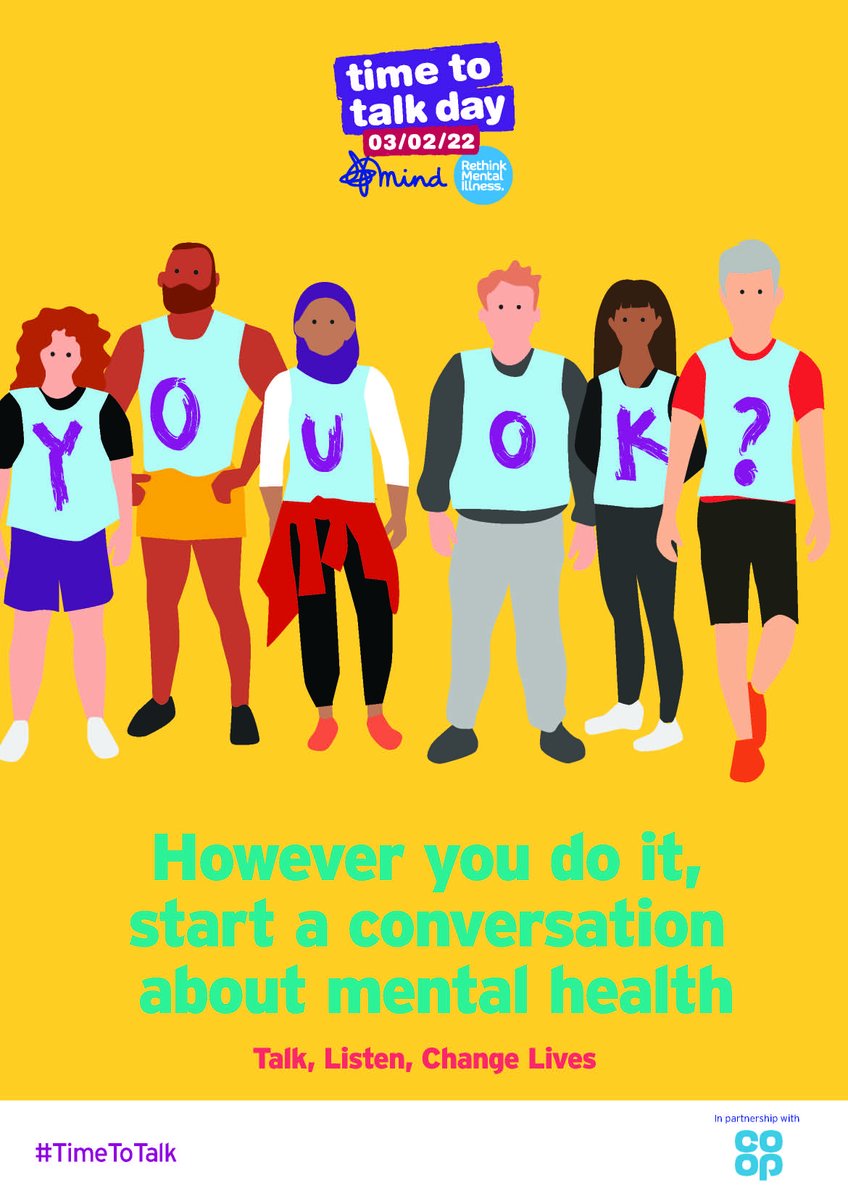 Limpsfield16's tweet photo. 1 in 4 people will struggle with their mental health at some point in their lives. There is always someone there willing to listen. #LetsTalk #TimeToTalk #MentalHealthMatters https://t.co/s9Vtkdcv30