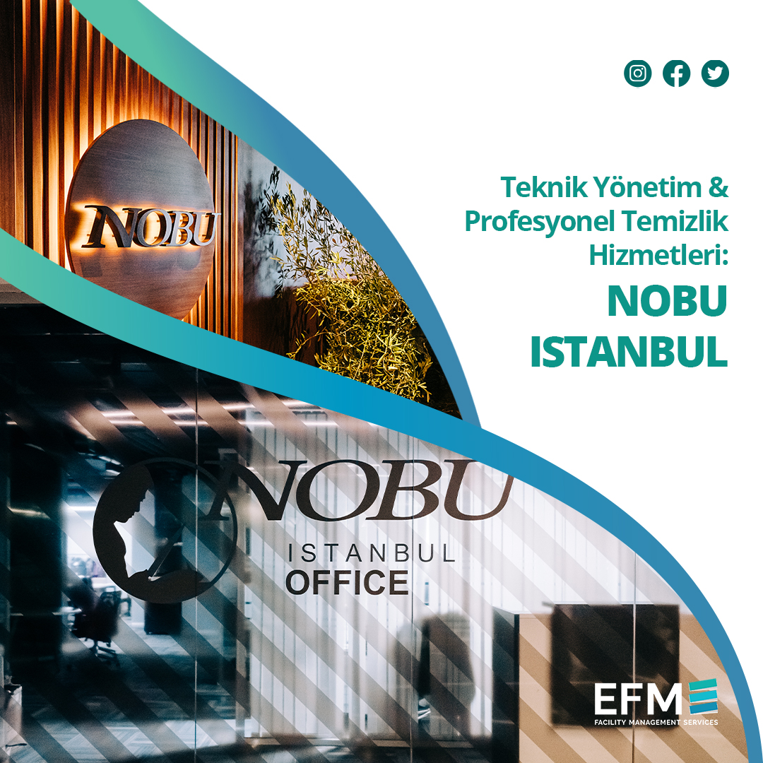 Ünlü oyuncu Robert De Niro'nun da ortağı olduğu, adını dünyaca tanınmış şef Nobu Matsuhisa'dan alan ve en kaliteli restoran zincirlerinden biri olan NOBU Restaurant, İstanbul’daki şubesinin Teknik Yönetim &amp; Profesyonel Temizlik Hizmetleri için #efmfarkı’nı seçti!
#FacilitiesMgmt