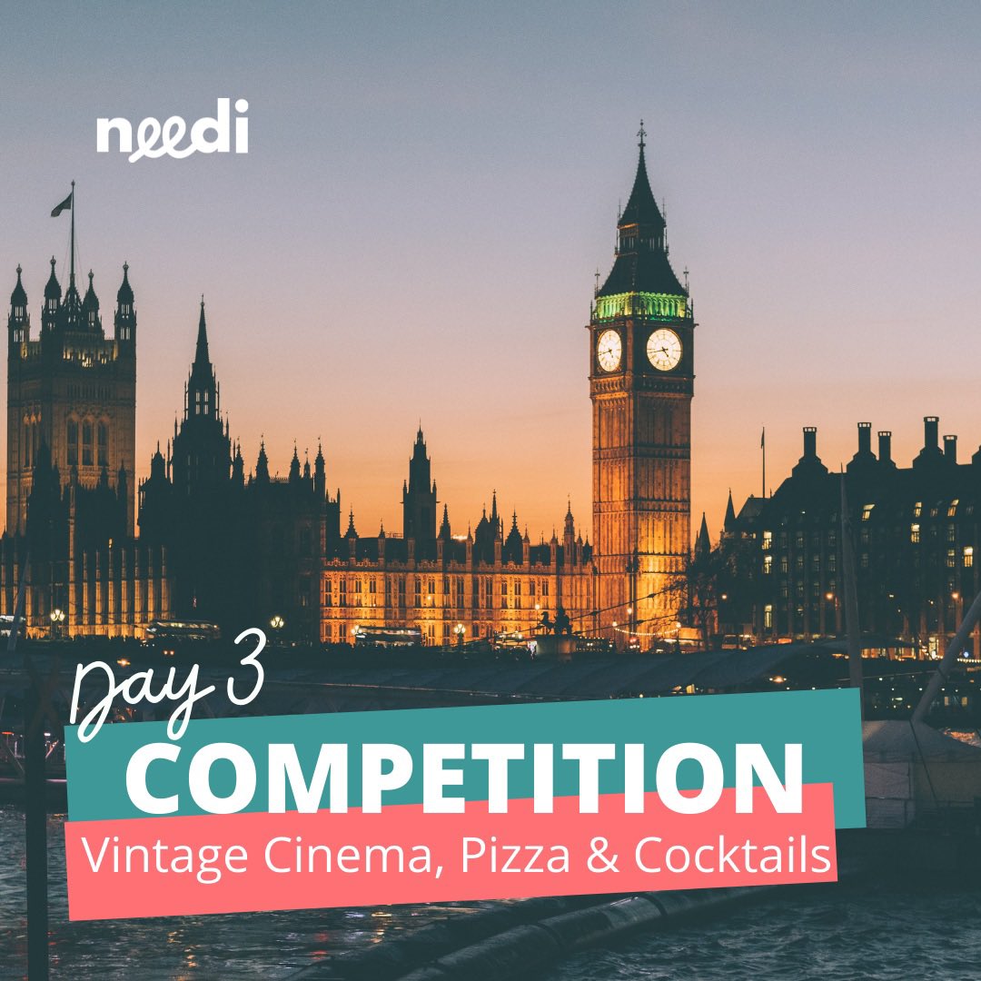 ✨COMPETITION DAY 3✨

🎬🍕🍸Vintage Cinema, Pizza &amp; Cocktails night in London!

‼️TO ENTER‼️

1️⃣ Follow <a href="/needigifts/">needigifts</a> &amp; <a href="/Indytute/">The Indytute</a>
2️⃣ Retweet 🔄

T&amp;C’s apply, entries must be complete by midnight 07.02.22 - winner announced: 08.02.2022.

#London #Vintage #Cinema #Pizza #Cocktails
