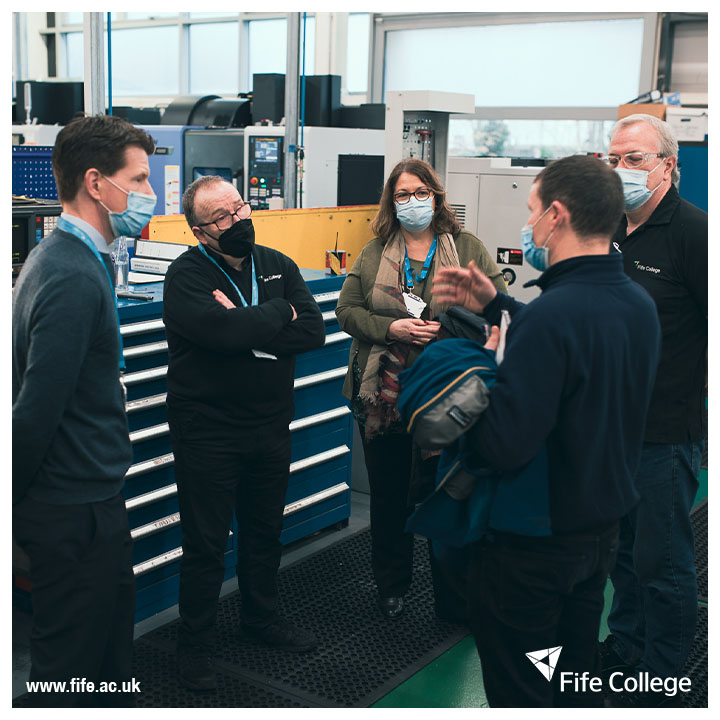 fifecollege's tweet photo. 👍 A fantastic morning welcoming local engineering employers to our Glenrothes campus. 

The event showcased the £800,000 of newly invested equipment for our students within the faculty. https://t.co/u9vVNH6BUe