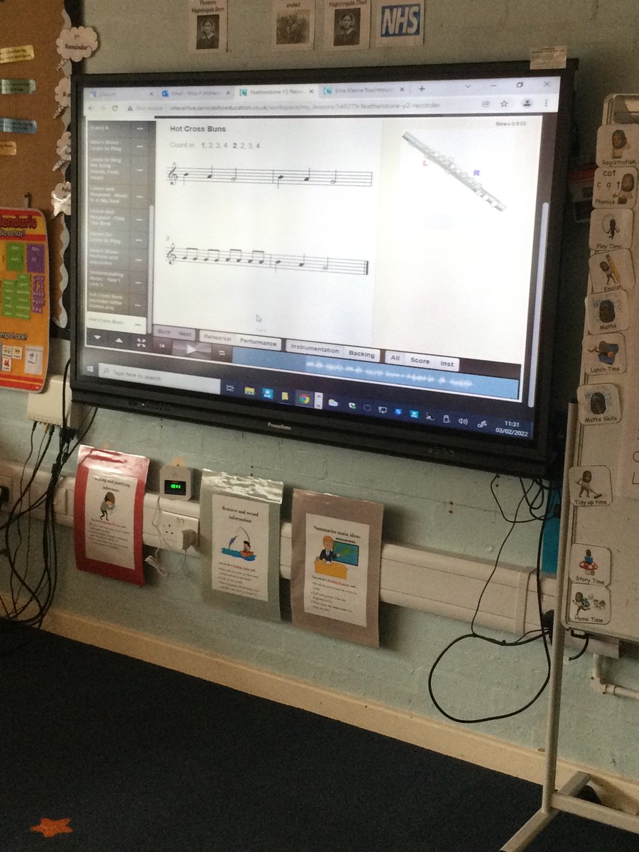 FeatherstoneYR2's tweet photo. Were having a Music lesson with Miss Hopper. We are practising the letter G by blowing gently using rhythm and tonging. #Music #Year2 #recorders https://t.co/SFh6fIK4Uy