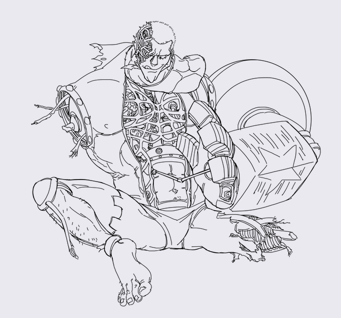 And a lines-only version because I like it a lot! 🤖 