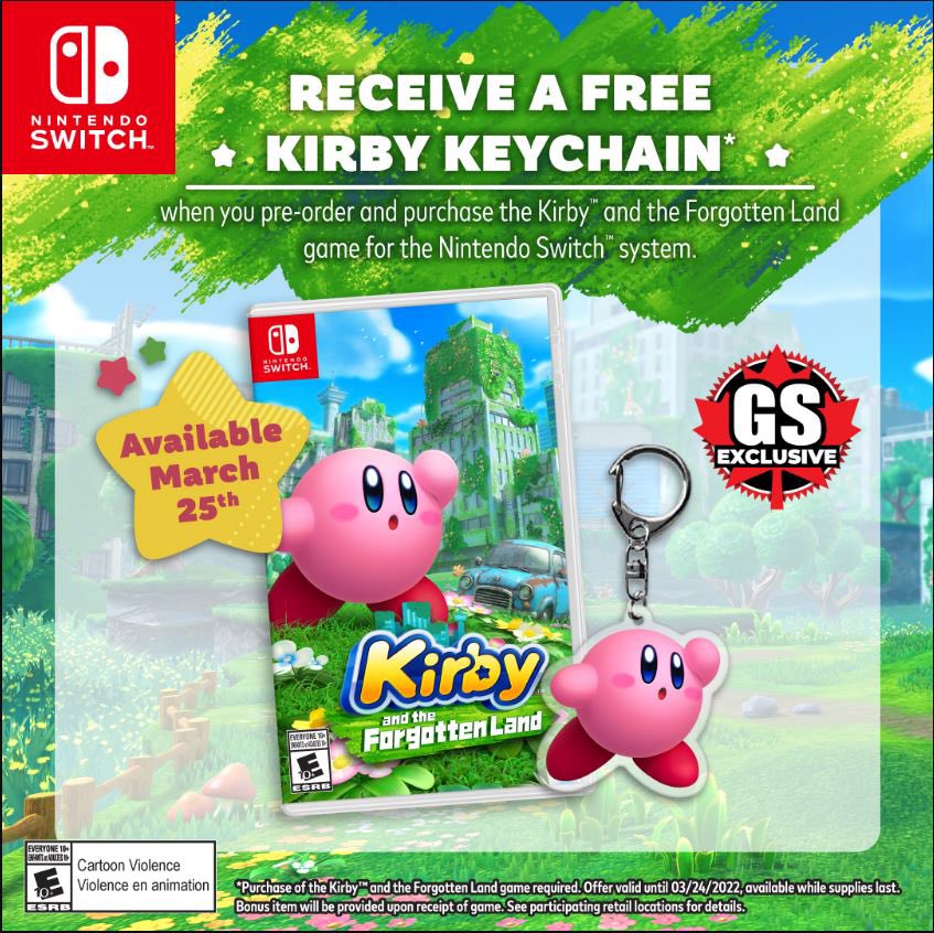 Kirby Informer on X: GameStop Canada has a present code for Kirby