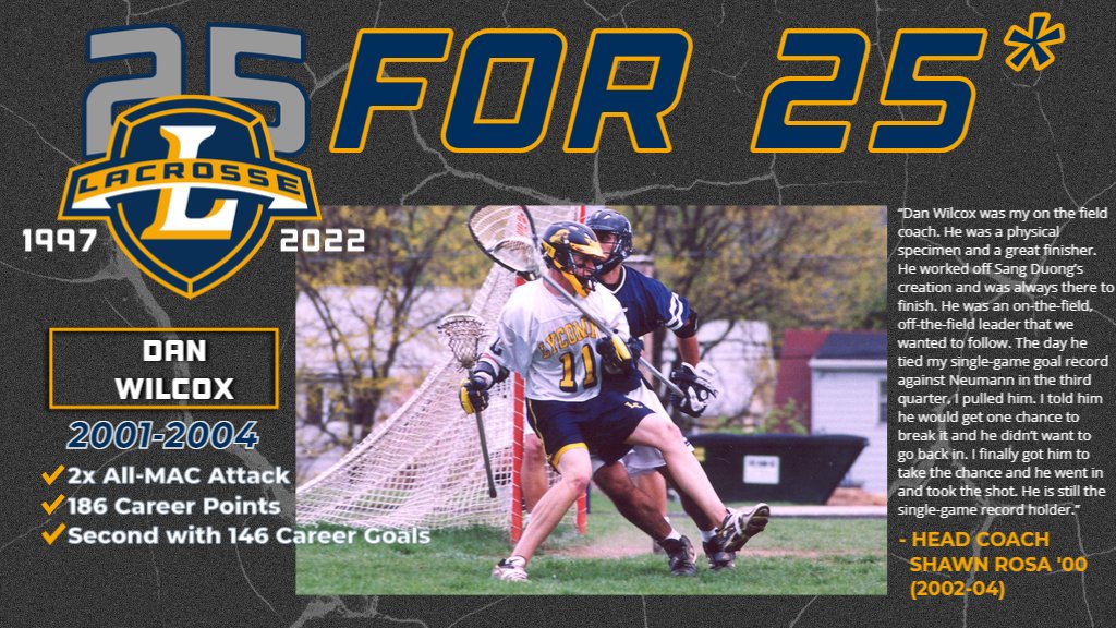 lycoathletics (@lycoathletics) on Twitter photo We asked former and current <a href="/lycominglax/">Lycoming Lacrosse</a> coaches to pick out players to spotlight from their time on campus to celebrate the program's 25th anniversary - today Shawn Rosa shines the light on Dan Wilcox. #d3lax #MAClax We asked former and current <a href="/lycominglax/">Lycoming Lacrosse</a> coaches to pick out players to spotlight from their time on campus to celebrate the program's 25th anniversary - today Shawn Rosa shines the light on Dan Wilcox. #d3lax #MAClax