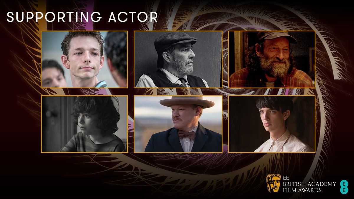 Nominated for Supporting Actor 💫

🎞️ MIKE FAIST 
🎞️ CIARÁN HINDS 
🎞️ TROY KOTSUR 
🎞️ WOODY NORMAN 
🎞️ JESSE PLEMONS 
🎞️ KODI SMIT-MCPHEE 

#EEBAFTAs