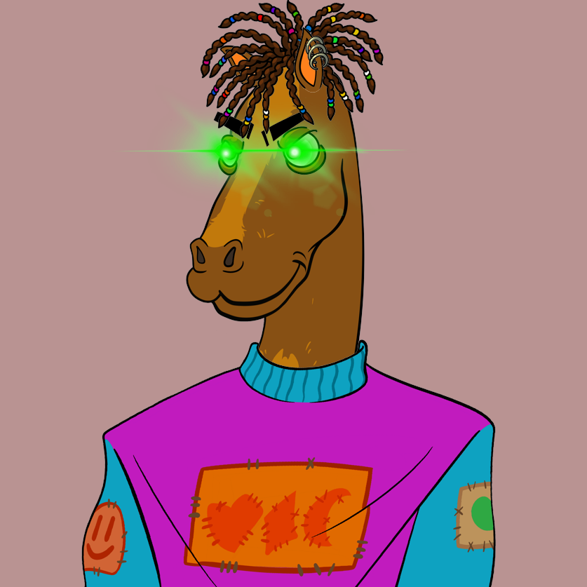 HippyNft's tweet photo. Well, hippy horse  must be having a bad day( 
#NFT #nftart #NFTCommunity #NFTcollection #NFTs #NFTcollectibles #NFTcomunity #NFTcollectables #nftcollector https://t.co/A0MKebtbtS