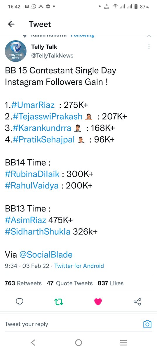 UmarArm14693568's tweet photo. Riaz brother gained highest followers on instagram one single after big boss I still remember when Asim gained highest followers on single in whole world not just in India.

https://t.co/RahUtpeVIL
ASLI WINNER UMAR RIAZ
#OurPrideDrUmar https://t.co/5EMQTeJ5wA