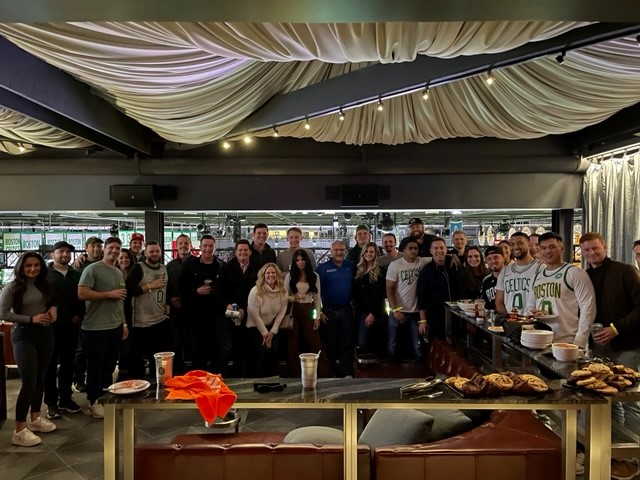 DhcPeople's tweet photo. #Throwback to two weeks ago when thirty-five members of our sales team celebrated their 2021 success in a luxury box at the @celtics game!

The Celtics may have lost that night, but these DHC People sure felt like winners 🎉 https://t.co/Fy6QYSO2o5