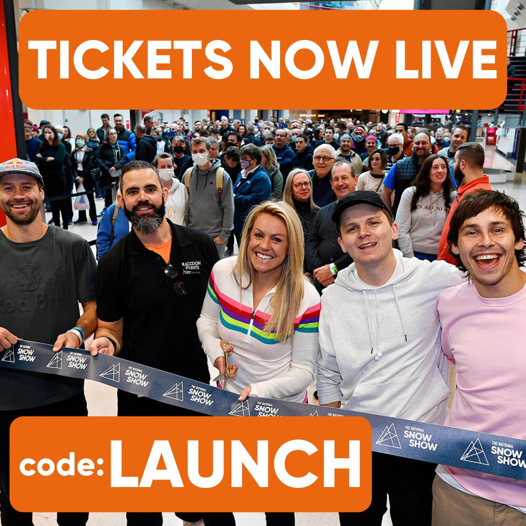 natsnowshow's tweet photo. It's the moment you've been waiting for. TICKETS ARE NOW LIVE for The National Snow Show 2022

You can book your FREE tickets now, use code LAUNCH at checkout:
https://t.co/uZtVcypjNp

#snowshow #snow #ski #olympics #winterolympics #show #launch #tickets https://t.co/0oT8vqFhQ8