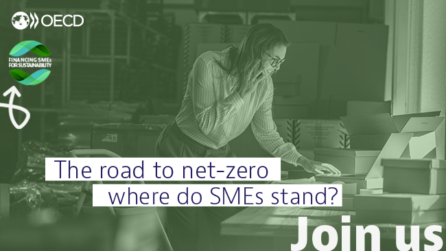 OECD SMEs, Regions, Cities & Tourism (@oecd_local) on Twitter photo The road to #netzero: Where do #SMEs stand?
Join us to discuss with <a href="/BritishBBank/">British Business Bank</a>'s Shanika Amarasekara and Hugh Taylor, <a href="/bdc_ca/">BDC</a>'s <a href="/CarlaHeim/">Carla Heim</a> and Ju Yop Ham from the Economic Research Institute of the Industrial Bank of Korea.
🗨️ Fri, 4 Feb, 1 pm CET
🟢 bit.ly/net-zero-webi The road to #netzero: Where do #SMEs stand?
Join us to discuss with <a href="/BritishBBank/">British Business Bank</a>'s Shanika Amarasekara and Hugh Taylor, <a href="/bdc_ca/">BDC</a>'s <a href="/CarlaHeim/">Carla Heim</a> and Ju Yop Ham from the Economic Research Institute of the Industrial Bank of Korea.
🗨️ Fri, 4 Feb, 1 pm CET
🟢 bit.ly/net-zero-webi