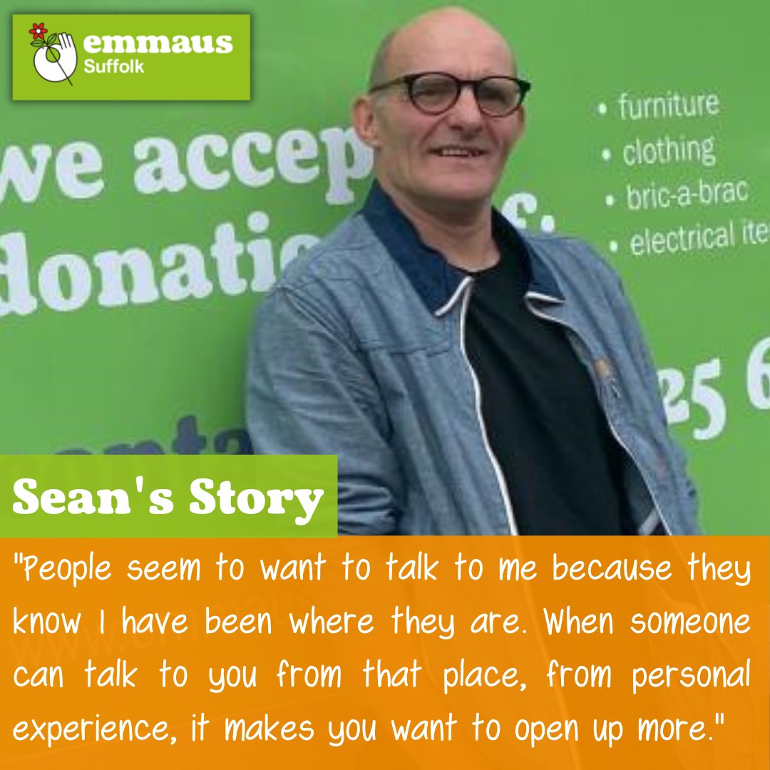 If you ever need to see a friendly face or need someone to chat to, come along and see us at one of our hubs in #Ipswich & #Felixstowe. There's always someone there to talk to, including our lovely Support Worker Sean.

#TimeToTalkDay2022 

emmaus.org.uk/suffolk/story/…