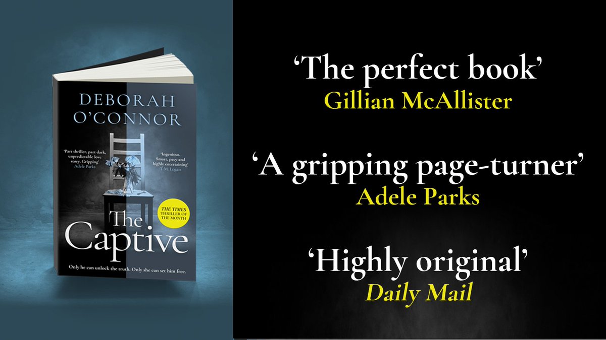 Let the #TheCaptive keep you captivated - now in paperback!

Jem and Hannah live together. Captive and keeper. But who holds the power? The one who has the key? Or the one who knows the truth?

Amazon: loom.ly/ZkKnrs4
Waterstones: loom.ly/ZubhjNk
