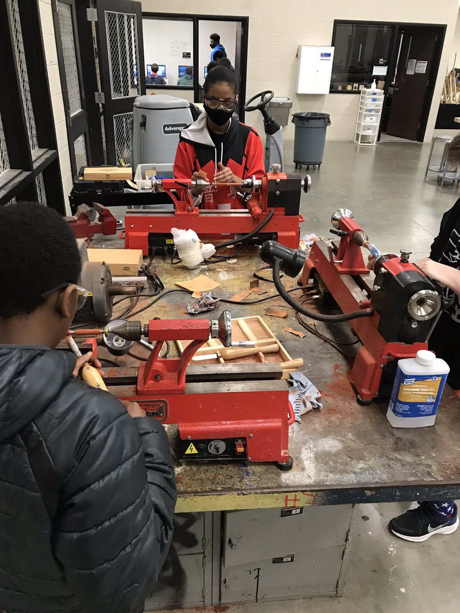 Three excellent Pens being turned on the pen lathe. <a href="/HumbleISD_CTE/">Humble ISD CTE</a> <a href="/HumbleISD_WMS/">Woodcreek Middle</a>