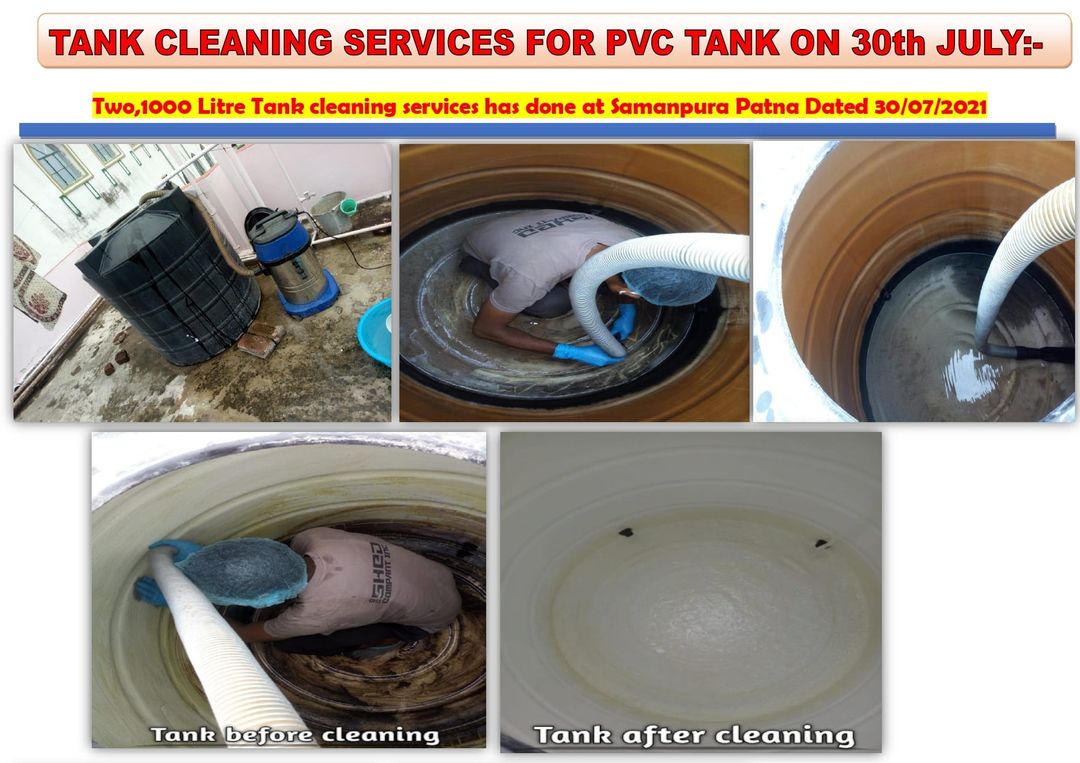 Shekhar_Tele's tweet photo. Here Two(1000 Litre each) PVC  Tank cleaning services has done at Samanpura ,Patna Dated 30th  July 2021. https://t.co/XPFV2CmIbL