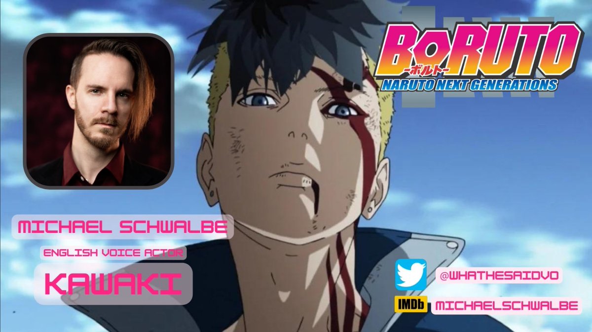 WhatHeSaidVO's tweet photo. "If they continue coming after me...the bodies are just gonna keep piling up."

You've waited a long time.

I am the English voice of Kawaki in Naruto to Boruto: Shinobi Striker and Boruto: Naruto Next Generations. https://t.co/eabAnP2Bei