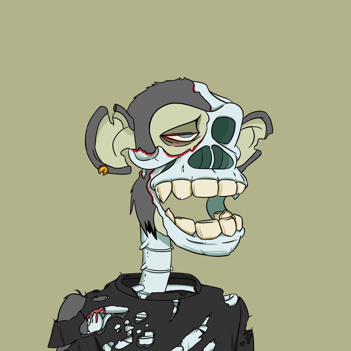 ediee93's tweet photo. @Undeadape_nft #UAS 💀💀💀 https://t.co/Wupg7eMv10