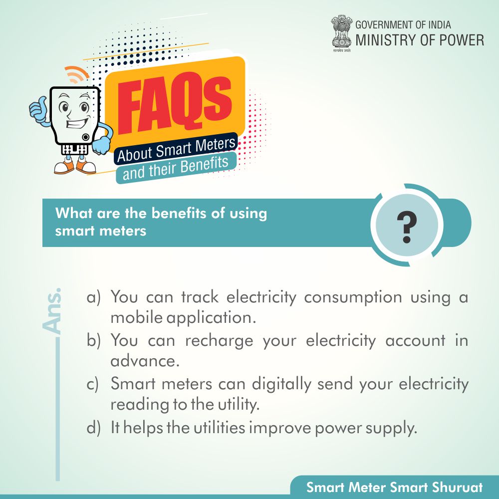 With #SmartMeters, you can keep an eye on how much energy you’re using and what it’s costing you daily, weekly or monthly, helping you lower your energy usage and bills. Follow us to know more about smart meters. #SmartMeterSmartShuruat