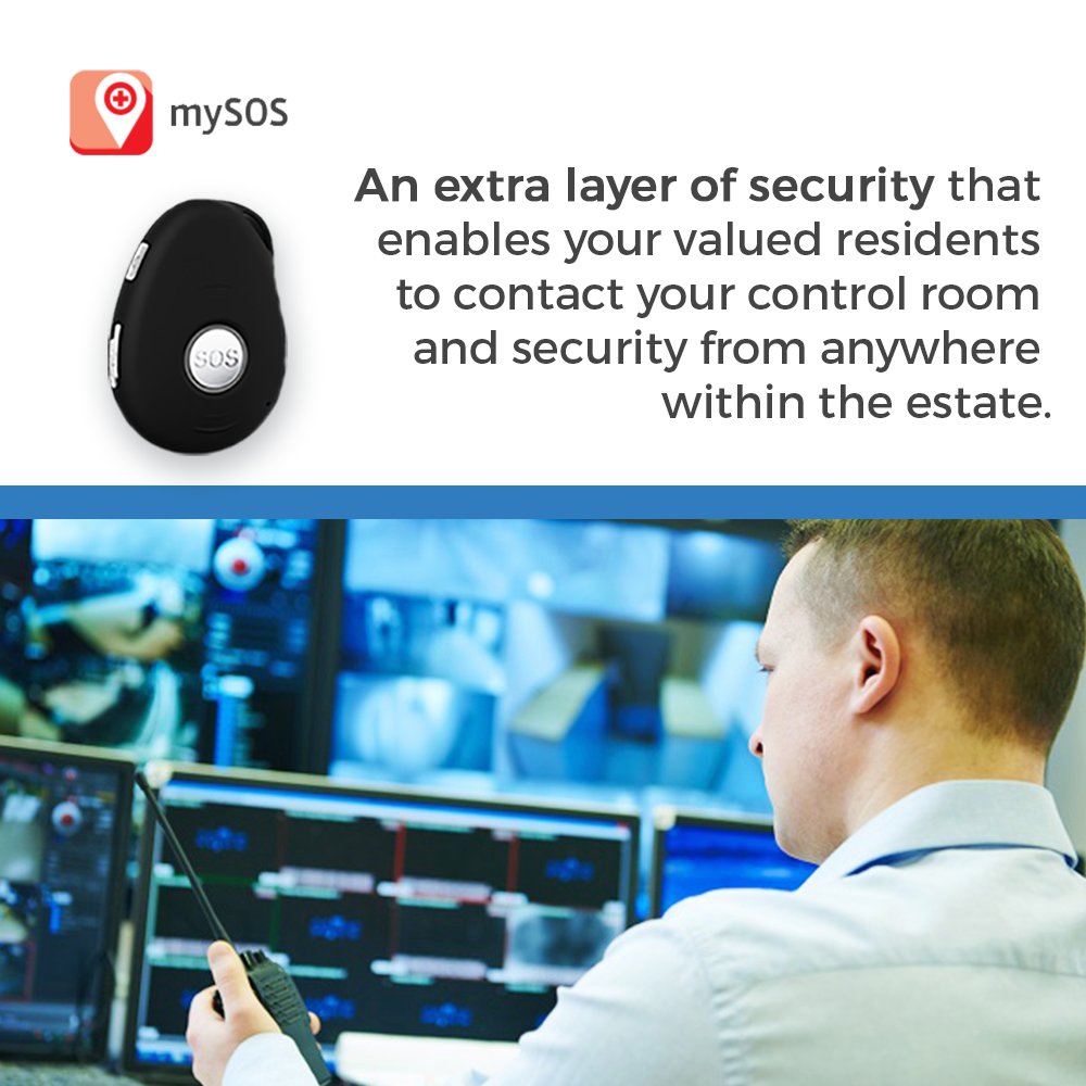 People who buy into estates are essentially buying freedom and security - with the best mobile panic button, you can offer them exactly that. Let us help you increase the capital growth of your estate. 

Email support@mysos.co.za or call us on +2773 367 7315 to book a demo.
