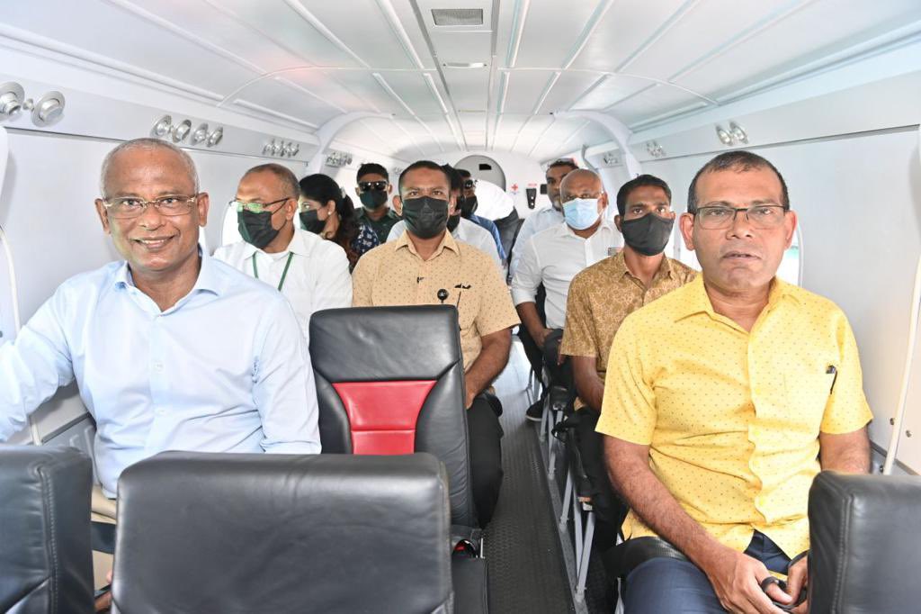 ރައީސުލްޖުމްހޫރިއްޔާ <a href="/ibusolih/">Ibrahim Mohamed Solih</a> އާއި ޕާޓީގެ ރައީސް، ރައީސް <a href="/MohamedNasheed/">Mohamed Nasheed</a> ރައްޔިތުން މަޖިލިސް ކޮމަންޑޫ ދާއިރާގެ ބައި-އިލެކްޝަން އެމްޑީޕީ ކެންޑިޑޭޓް <a href="/Rashid141221/">Mohamed Rashid</a> ގެ ކެންޕެއިންއަށް  ކޮމަންޑޫއަށް އަށް ފުރާ ވަޑައިގަތުން

#voteRashid
#Agenda19