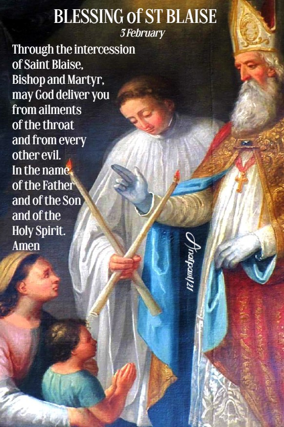 FriarMario's tweet image. May St Blaise protect us from every evil. Amen