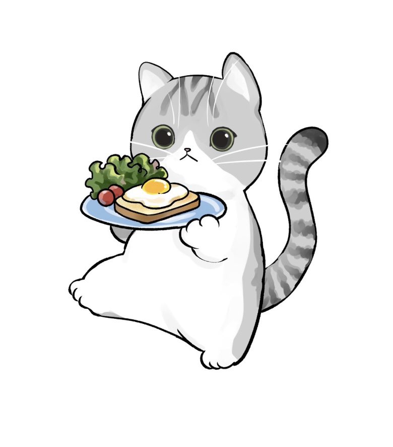 no humans food cat white background animal focus holding simple background  illustration images