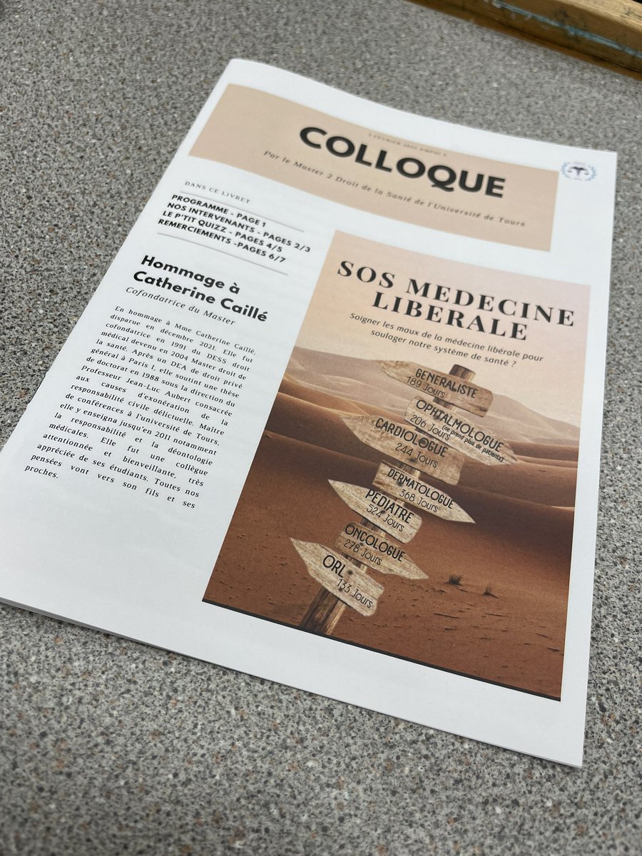 Réflexion autour de la médecine libérale avec les étudiants <a href="/M2droitSante/">M2 Droit de la santé - Tours</a>