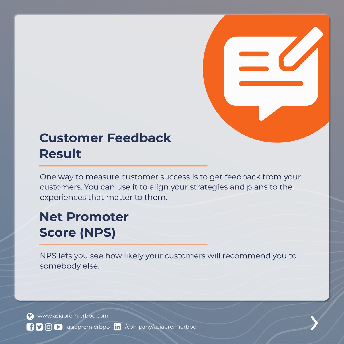 asiapremierbpo's tweet image. Read the full blog: asiapremierbpo.com/insights/10-ca…

#CallCenter #CallCenterMetrics #CustomerSuccess