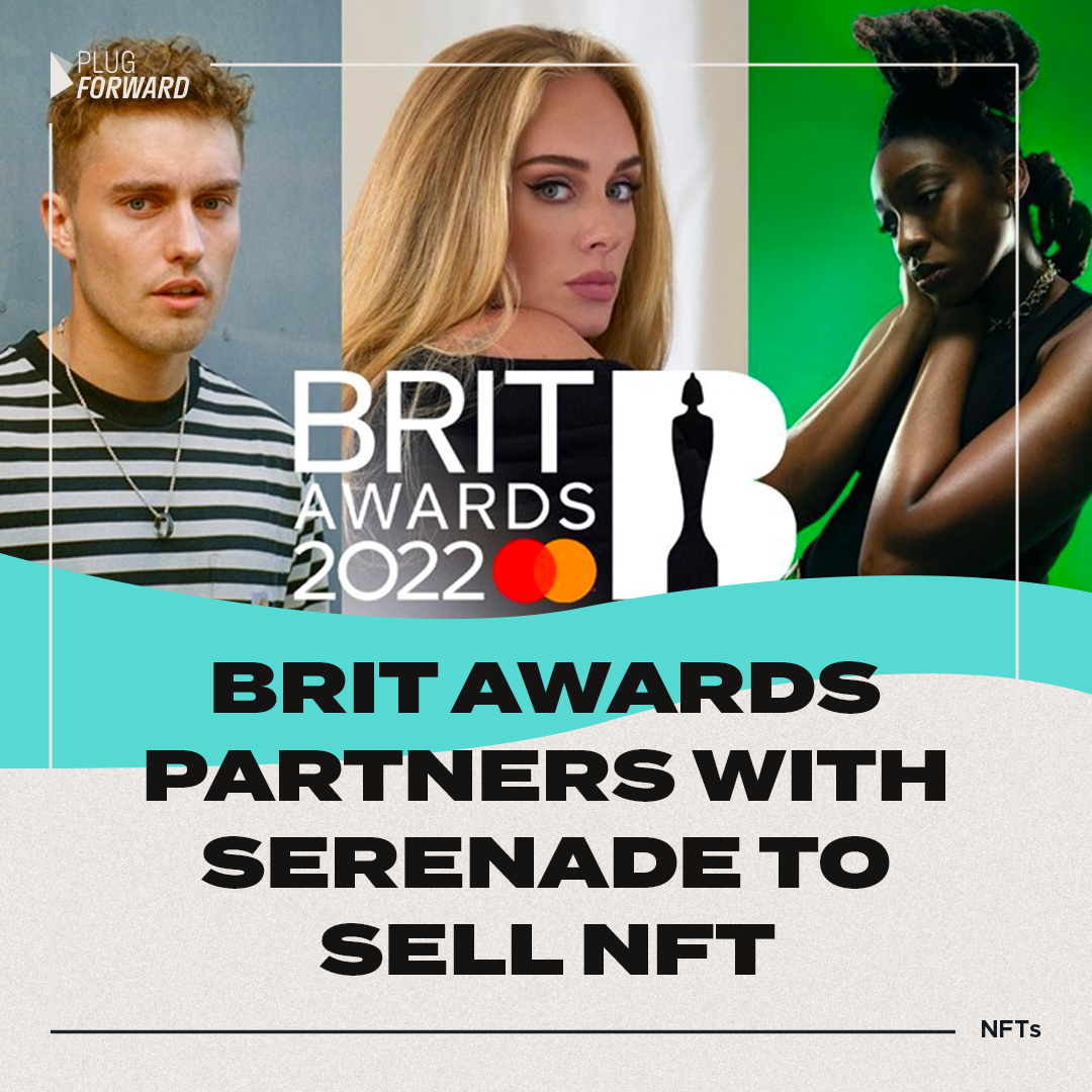 The <a href="/BRITs/">BRIT Awards</a> awards becomes the first UK award show to launch NFTs, by partnering with Serenade to celebrate with a limited series of NFTs for £10 each to the public. #NFTCommunity #BRITs #Britawards #Crypto #NFTs
