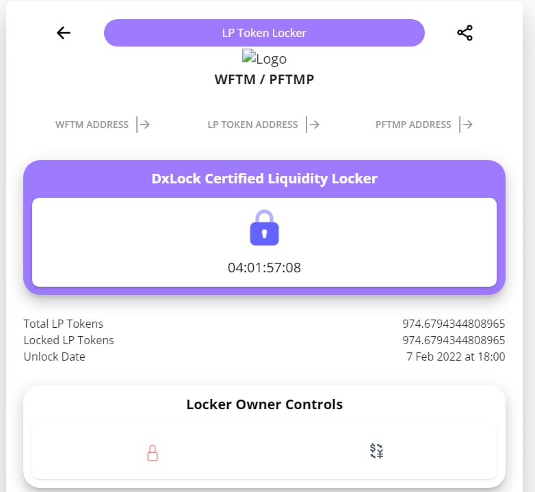 FTMPayPrinter's tweet photo. The Liquidity Locked is EXTENDED 4 DAYS!

Liquidity Lock Link: https://t.co/nk65YNiB7k (Duration: In 4 Days)

Txn: https://t.co/z1v0zHCzhe

Note: If we reached $100K MCAP, I will extend 8 Days. https://t.co/ceWa3fJVgr