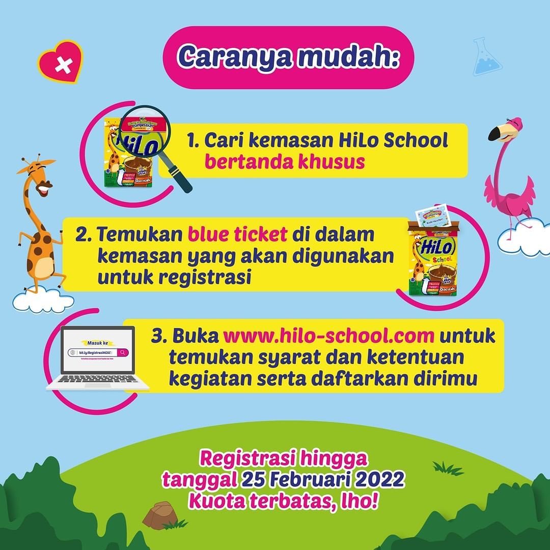 hilo_school's tweet photo. Punya tiket biru yang ada di dalam kotak HiLo School? ✋🏼 Ikuti petunjuk yang tertulis di tiket yaaa. 

Dengan tiket tersebut, kamu bisa mengikuti kompetisi HiLo School Health and Green Science.

#hiloschool #hiloschoolhealthgreenscience #healthgreensciencecompetition #HGSC2021 https://t.co/4ID1VrY3G0