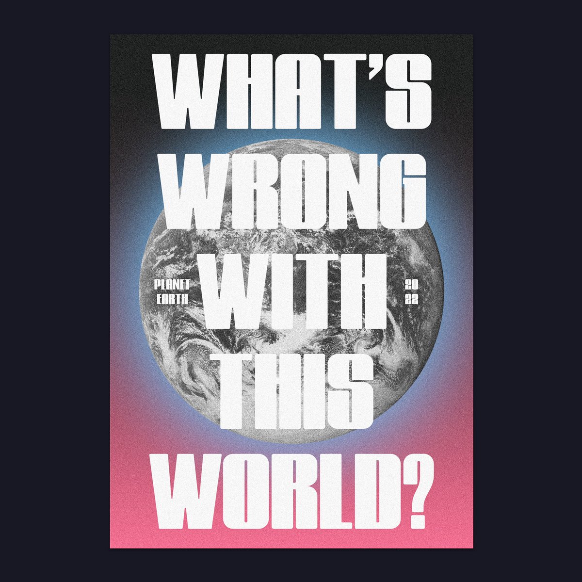 fountation_'s tweet photo. What’s wrong with this world? (Feb 2022) with typeface #Evangelion by @typedept_store https://t.co/QbtKF08YNQ #fountation #posterdesign #typography #graphicdesign #retrodesign #retrofuturism https://t.co/DWPwFdFzim