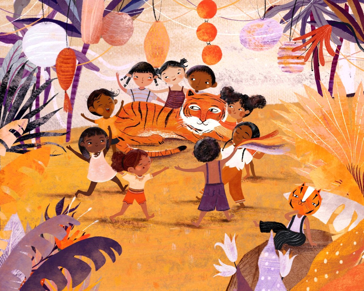 Happy #LunarNewYear
May it be a good one for you!
#YearoftheTiger2022 #kidlitart #picturebooks