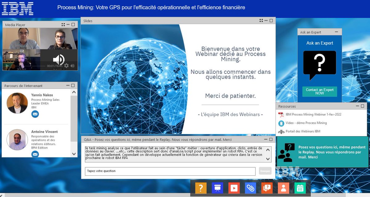 🖥️Replay du #Webinar  #IBM Process Mining avec démo disponible🪄                                                ibm.biz/webinarProcess…
#IBM #ProcessMining #Automatisation #Processus