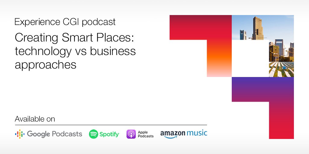 CGI_UKNEWS's tweet image. What is a #SmartPlace? Listen to our latest podcast as we discuss the numerous connotations of smart places and how public sector organisations can leverage new and #EmergingTechnologies to enable better outcomes for their citizens bit.ly/32MkCWV #WeAreCGI